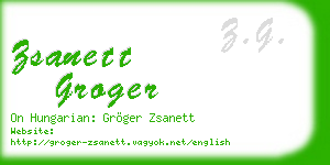 zsanett groger business card